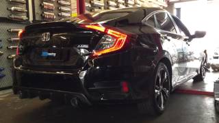 FC Honda Civic  Valvetronic exhaust  JUN Racing  2016 [upl. by Krisha401]