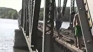 Hanging out at the Old Whitney Train Trestle on Badin Lake NC 1996 [upl. by Pronty]