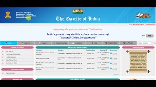 New website launched Egazette of India wef 12062023 [upl. by Eiro]