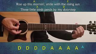 Bob Marley  3 little birds A D E [upl. by Cohen]