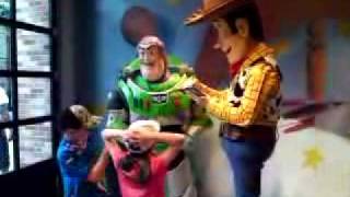 Meeting Buzz Lightyear and Woody from Toy Story Disney World Florida [upl. by Artimed350]