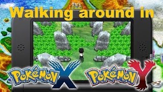 Walking around in Pokémon X  Pokémon Y HD [upl. by Umeko]