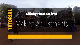 Editing 360° Images in Affinity Photo for iPad [upl. by Attennaej288]