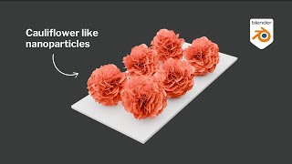 Create cauliflower like nanoparticle in blender  scientific illustration [upl. by Elyac412]