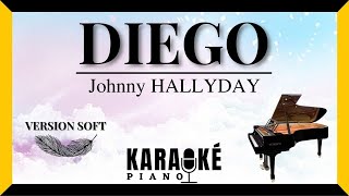 Diego  Johnny HALLYDAY Karaoké Piano Français [upl. by Viddah]