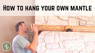 How to Install a Fireplace Mantel or Floating Shelf [upl. by Seraphim]