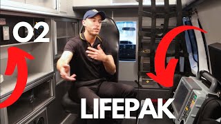 LifePak and Oxygen in Ambulance [upl. by Eisaj322]