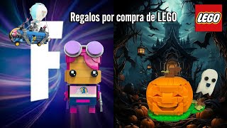 LEGO Regalos por compra Calabaza de Halloween y Bombardera Brillante de Fortnite  40697 amp 40728 [upl. by Nailij744]