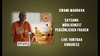 Swami Madhava  Kongress September 2022  Persönliche Fragen und Antworten [upl. by Atelokin798]