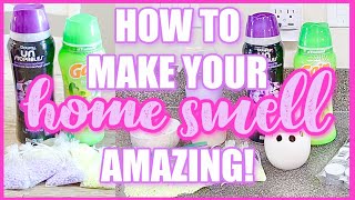 DOWNY UNSTOPABLES HACKS  HOW TO MAKE YOUR HOME SMELL AMAZING 2021  KARLAS SWEET LIFE [upl. by Aisauqal]