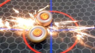 Making Beyblades SPARK IN REAL LIFE Sparking Zest Achilles Beyblade [upl. by Nidia]