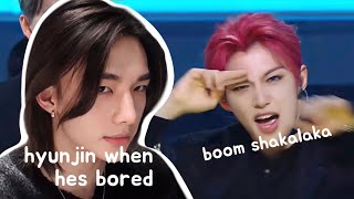 hyunjin when he’s bored  felix boom shakalaka [upl. by Yspyg]