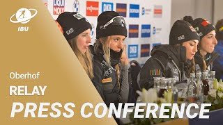 Oberhof 2023 Women Relay Press Conference [upl. by Chud195]