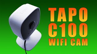 Best Security Camera TPLink Tapo C100 WIFI Camera Review And Test Footage [upl. by Ilojne445]