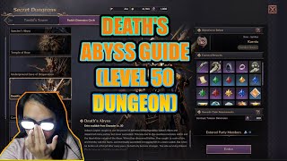 Throne and Liberty  Deaths Abyss Level 50 Dungeon Final Boss GuideWith Voiceover [upl. by Anigroeg]