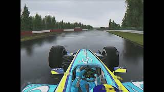 F1 2004 Spa  Jarno Trulli OnBoard Pole Lap  assettocorsa [upl. by Bethesda]