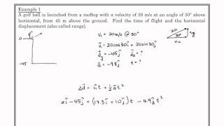 SPH4U  Mechanics  Projectile Motion [upl. by Keener225]