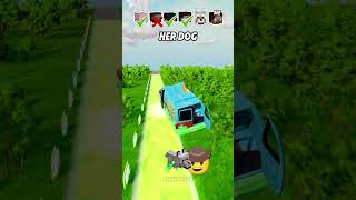 Help Herobrine Get Crush Attention In A Car Jump Challenge 🚗 😭 shorts beamngdrive [upl. by Hodgkinson]