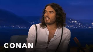 Russell Brand Is Hurt Tom Cruise Didnt Want Him For Scientology  CONAN on TBS [upl. by Ahsaekal159]