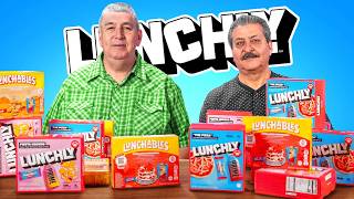 LUNCHLY vs LUNCHABLES Mexican Dads Try [upl. by Auburta230]