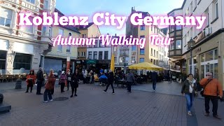 Koblenz Walking Tour  Autumn  Germany 2022 [upl. by Airotciv]