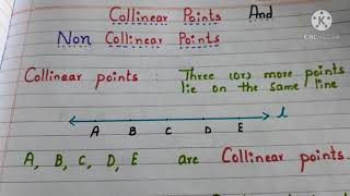 collinear and non collinear points [upl. by Olympium832]