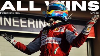 Fernando Alonso  All 32 wins [upl. by Ludwog270]