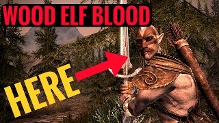 Skyrim REMASTERED  Wood Elf Blood Where to Harvest  VERY EASY [upl. by Sinclare]