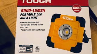 Brightest Husky work light 5000 lumen Light up the night [upl. by Foscalina]