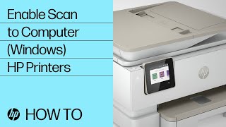 Enable Scan to Computer in Windows ENVY Inspire amp Officejet Pro Printers  HP Printers  HP Support [upl. by Atiken]