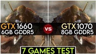 GTX 1660 vs GTX 1070  Test In 10 Games  Which Is Better [upl. by Atlanta]