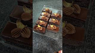 Tasty dark chocolate truffle pastry cutting recipe darkchocolate chocolaterecipe shorts trending [upl. by Howlond]