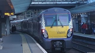 Trains at Edinburgh Haymarket 261015 [upl. by Annahsal]