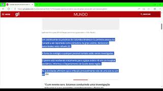 Canadá reporta primeiro caso no país de gripe aviária em um humano [upl. by Leidgam]