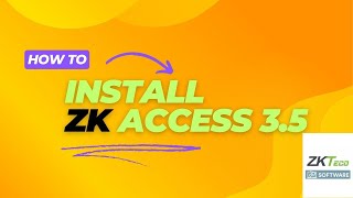 ZK Access 35 Software Installation [upl. by Neelloc285]