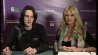 Betfair Poker Live Kiev  Interview Victoria  Max Katz [upl. by Chaunce]