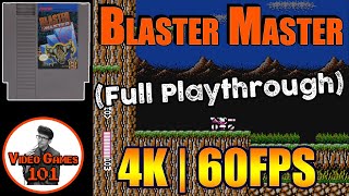 Blaster Master NES  4K 60FPS  No Death Playthrough  Video Games 101 [upl. by Bricker86]