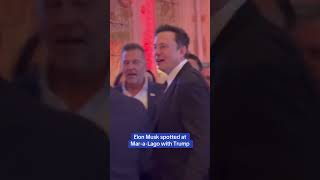 Elon Musk spotted at MaraLago with Trump on Election Night [upl. by Clapper]