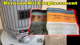 Kerosene Omni Heater How to Wick replacement step by step instructions DIY model Kerosun 230G [upl. by Hacissej]