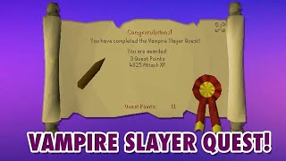 OSRS Vampire Slayer Quest guia ESPAÑOL 2020 [upl. by Lawrenson]