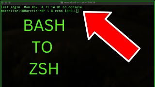 How to Switch from Bash to ZSH on Mac Terminal [upl. by Milon]