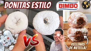 Como hacer Donitas Espolvoreadas estilo BIMBO  Cocina Universal [upl. by Corneille508]