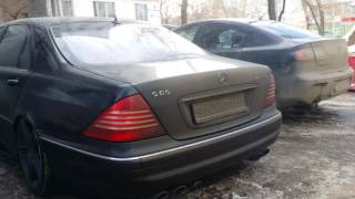 Звук выхлопа s65 amg w220 Mercedes [upl. by Earlene]