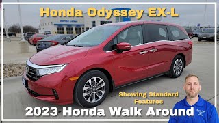 2023 Honda Odyssey EXL Walkaround  Standard Features [upl. by Aihpos]