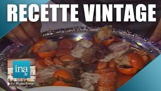 Recette  Suprême de cailles au foie gras dans gelée de mandarine de Roger Vergé  Archive INA [upl. by Alegna407]