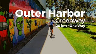 Cycle from Adelaide to Outer Harbor on Bike Paths [upl. by Asiilanna]