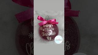 Baby first Christmas ornaments 👧🏻👦🏻 christmas merrychristmas holiday crafts [upl. by Hay741]