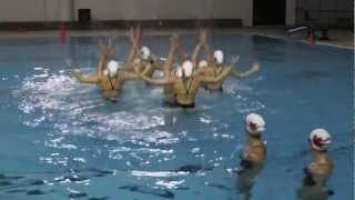 London 2012 Synchro Canada dances to Queen and Bohemian Rhapsody June 6 2012 [upl. by Ayatan]