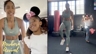 Omarion amp Apryl Jones Daughter Amei Tries To Out Work Mommy During Her Exercise Class 🏋🏾‍♀️ [upl. by Ialocin366]