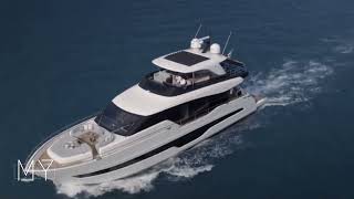 CRANCHI SETTANTOTTO 78 MOSHE MOTOR YACHT FOR SALE [upl. by Ydner]